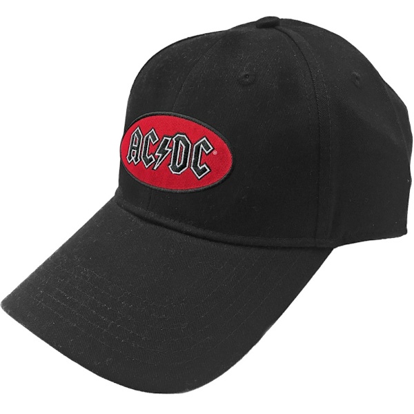 AC/DC Unisex Oval Logo Baseballkeps One Size Svart/Röd Black/Red One Size