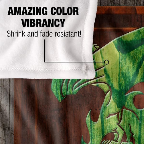 Sagan om ringen The Green Dragon Skylt Filt One Size Multic Multicoloured One Size