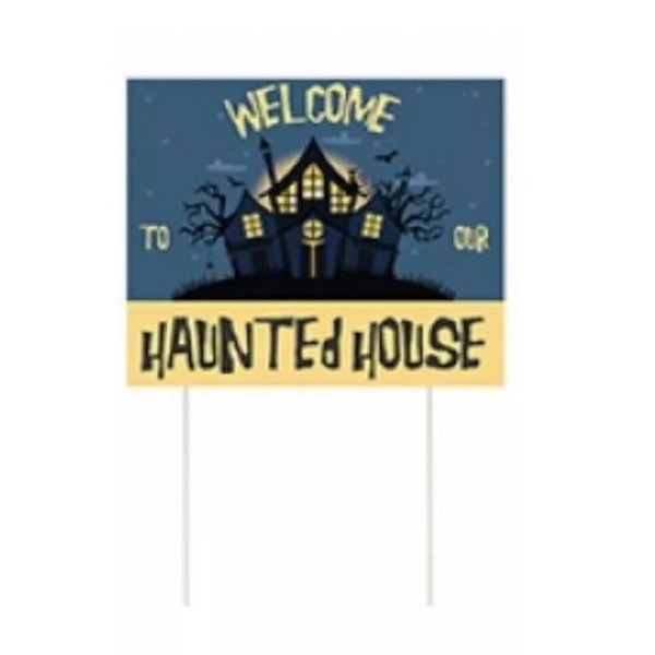 Något Annorlunda Halloween-skylt (4-pack) En Storlek Flerfärgad Multicoloured One Size
