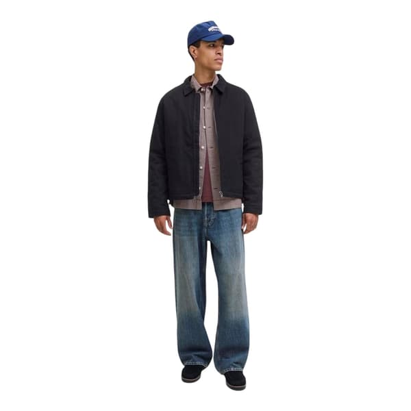 Jack And Jones Herr Enfärgad Bomullsjacka L Svart Black L