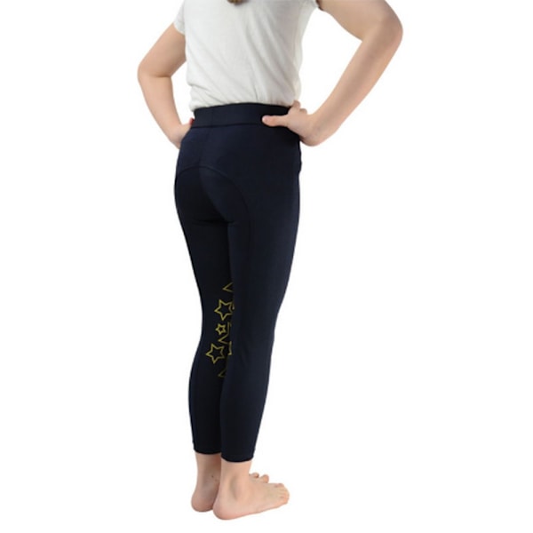 HyPERFORMANCE Barn/Barn Stella Ridtights 7-8 År Nav Navy/Yellow 7-8 Years