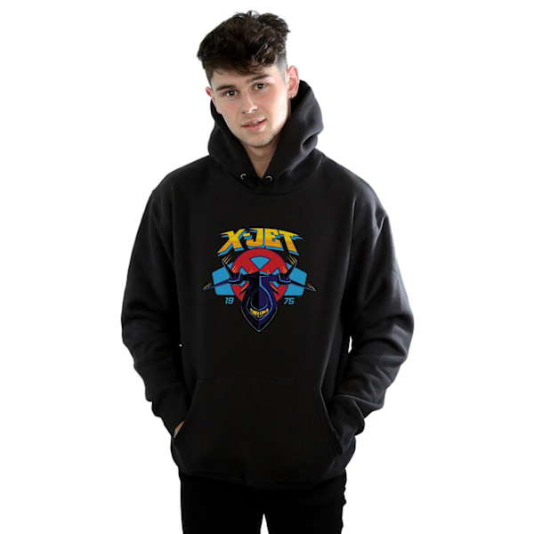 Marvel Herr X-Men X-Jet Hoodie M Svart Black M