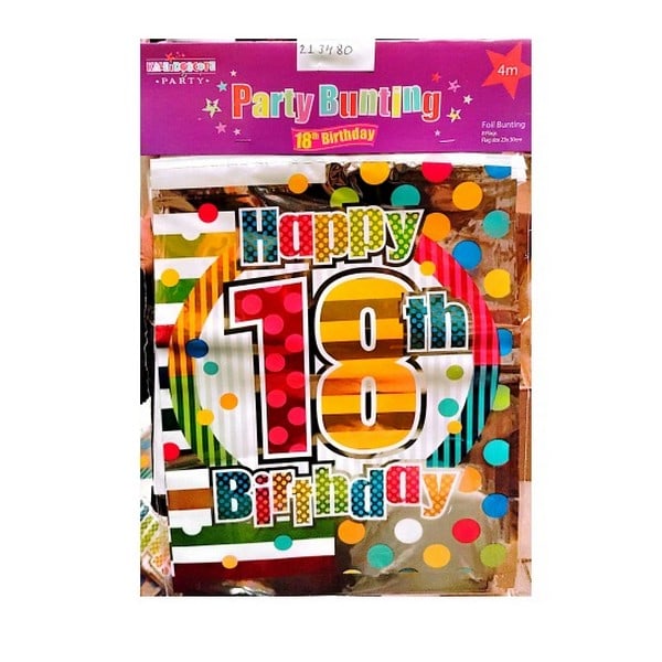 Kalejdoskop 18:e vimpel, en storlek, flerfärgad Multicoloured One Size
