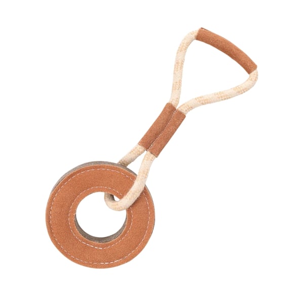 Benji & Flo Tug ´N´ Play Ring Mocka Rep Hundleksak One Size Brun Brown/Beige One Size