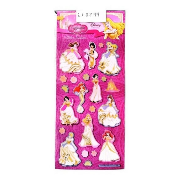 Disney Princess Glitter Stickers One Size Flerfärgad Multicoloured One Size
