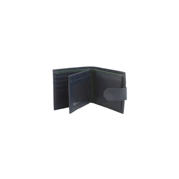 Eastern Counties Leather Unisex Adult Grayson Bi-Fold Läder C Navy/Green One Size
