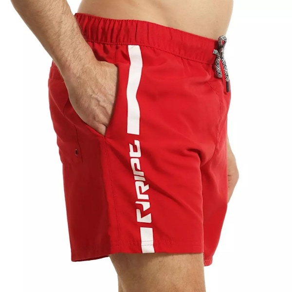 RIPT Essentials Herr Badbyxor L Röd/Vit Red/White L