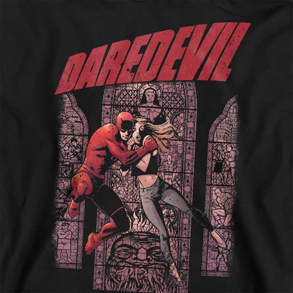 Daredevil Unisex Vuxen Born Again Punisher Graffiti Sweatshirt Black M