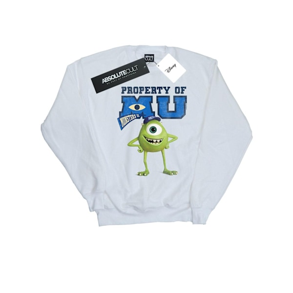 Disney Girls Monsters University Property Of MU Mike Sweatshirt White 7-8 Years