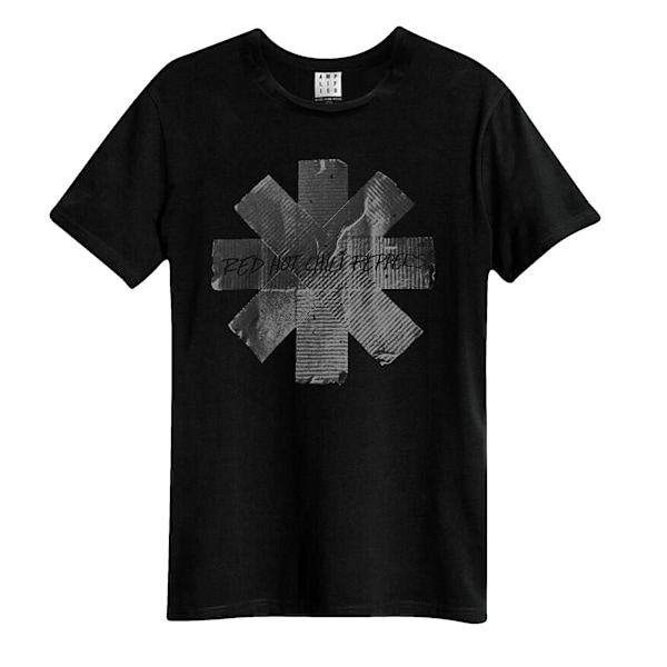 Amplified Unisex Vuxen Duct Tape Red Hot Chilli Peppers T-Shirt Black XS