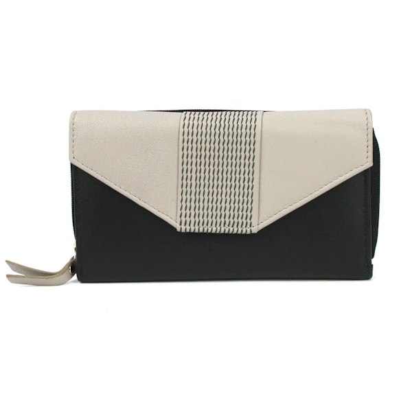 Eastern Counties Leather Sofia Läderplånbok En Storlek Svart/Elfenben Black/Ivory One Size