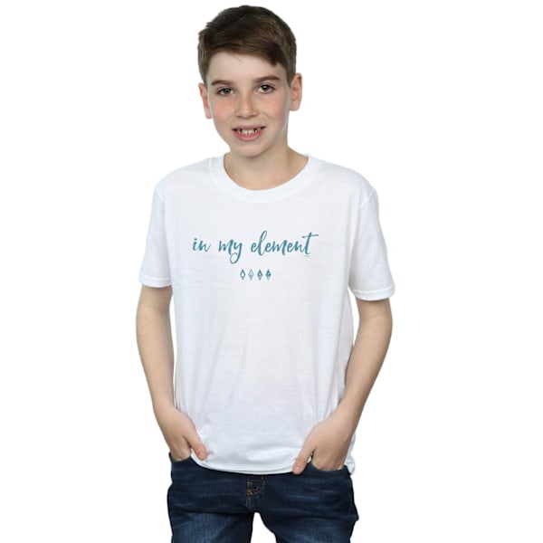 Disney Boys Frozen 2 In My Element T-shirt 5-6 år Vit White 5-6 Years