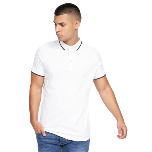 Crosshatch Padro Polo Shirt för män XL Vit White XL