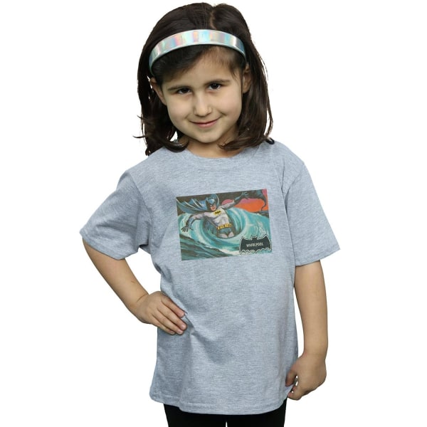 DC Comics Girls Batman TV Series Whirlpool Cotton T-Shirt 9-11 Sports Grey 9-11 Years