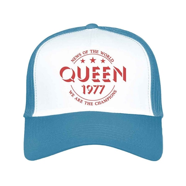 Queen Unisex Adult Champions 77 Mesh Panel Baseball Cap One Size Blue/White One Size