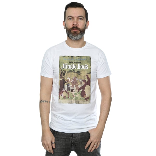 Djungelboken Herr Poster Bomull T-shirt XXL Vit White XXL