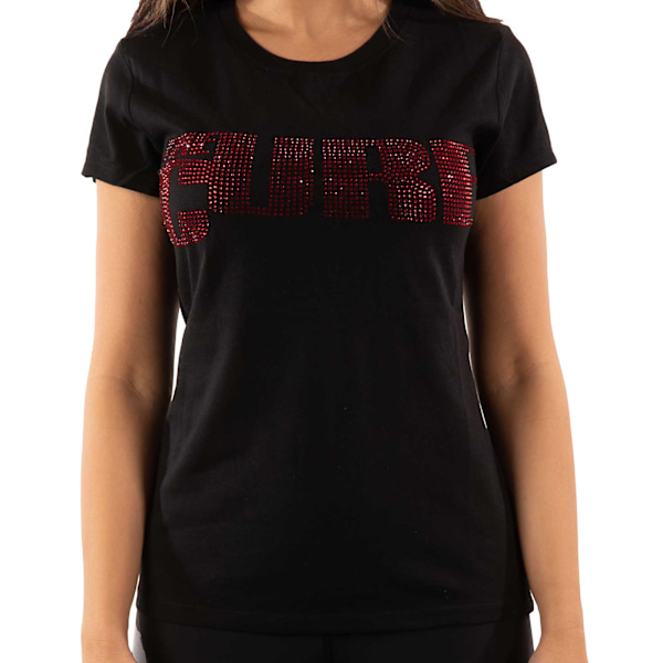 The Cure Dam T-shirt med utsmyckad logotyp XXL Svart Black XXL