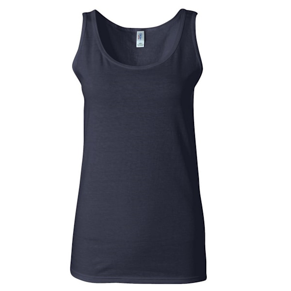 Gildan Ladies Soft Style Tank Top Vest L Marinblå Navy L