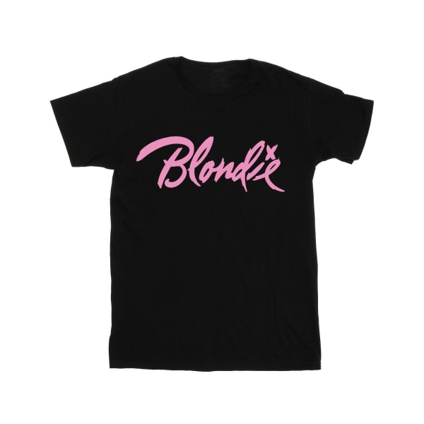 Blondie Mens Classic Logo T-Shirt 3XL Svart Black 3XL
