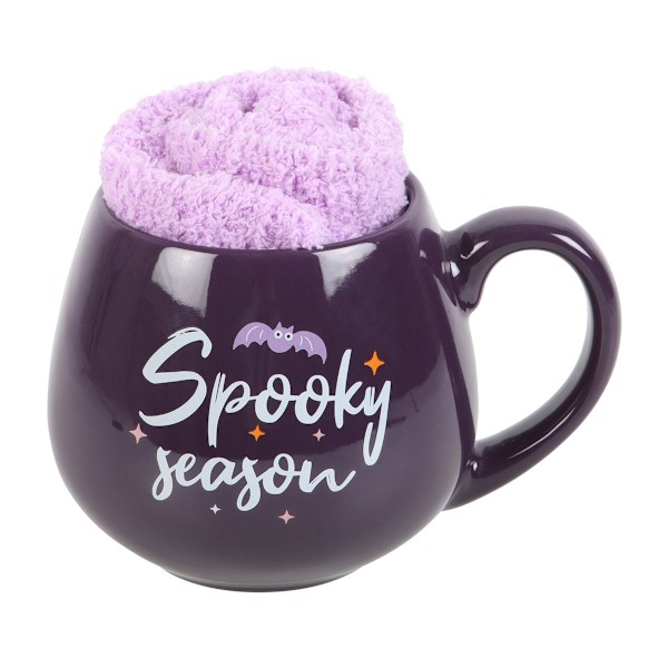 Something Different Spooky Season Mugg och Sock Set One Size Lila Purple/Lilac One Size
