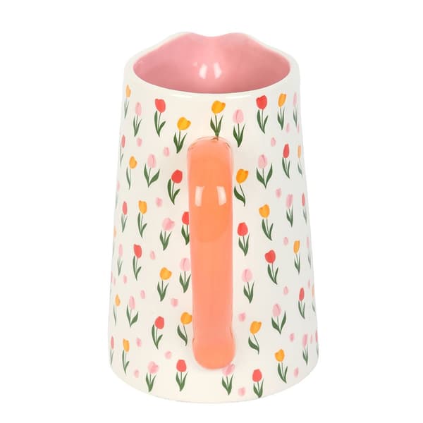 Something Different Tulpanblomkanna En Storlek Vit/Rosa White/Pink One Size