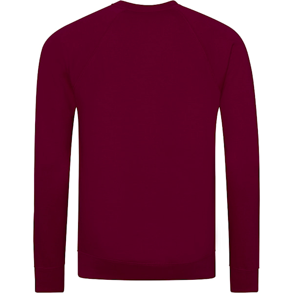 AWDis Academy Herr Crew Neck Raglan Sweatshirt S Bourgogne Burgundy S