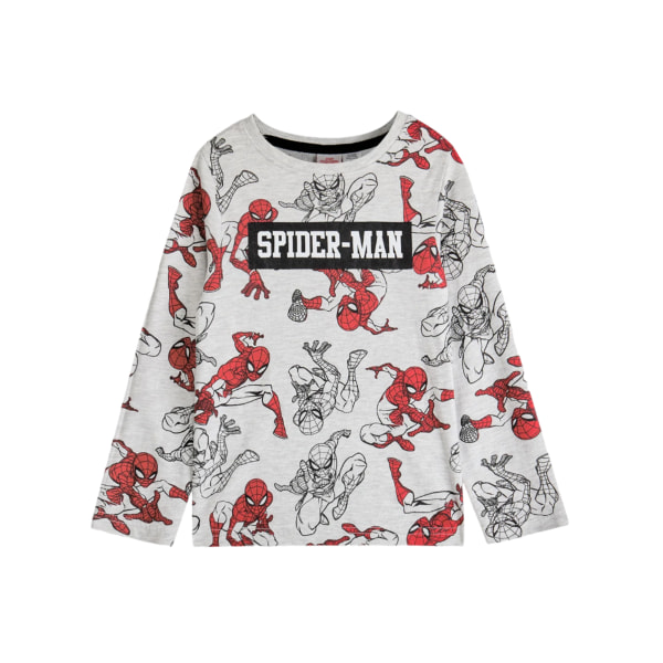 Spider-Man Boys All-Over Print Lång Pyjamas Set 6-7 Years Grey/R Grey/Red 6-7 Years