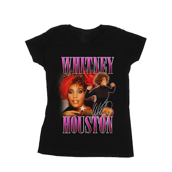 Whitney Houston Dam/Kvinnor Signatur Homage Bomull T-shirt M Black M