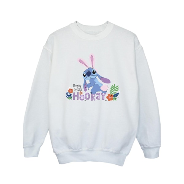 Disney Girls Lilo & Stitch Hippity Hop Stitch Sweatshirt 5-6 år White 5-6 Years