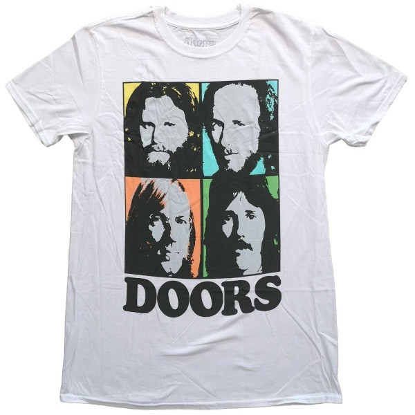 The Doors Unisex Adult Colour Box Bomull T-shirt L Vit White L
