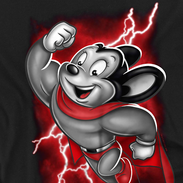 Mighty Mouse Herr Mighty Storm T-Shirt 4XL Svart Black 4XL