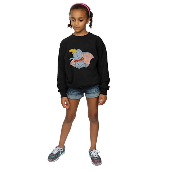 Dumbo Girls Classic Sweatshirt 12-13 år Svart Black 12-13 Years