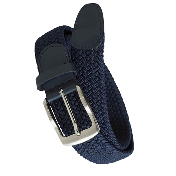 D555 Herr Dani Stretch Flätad Bälte S/M Marinblå Navy S/M