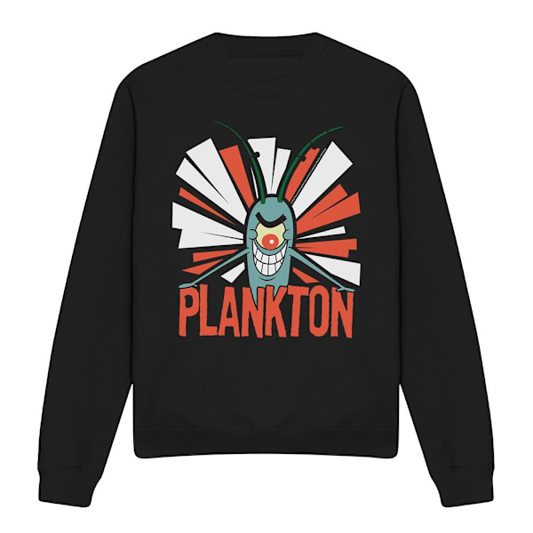 SvampBob Fyrkant Unisex Vuxen Plankton Tröja M Svart Black M