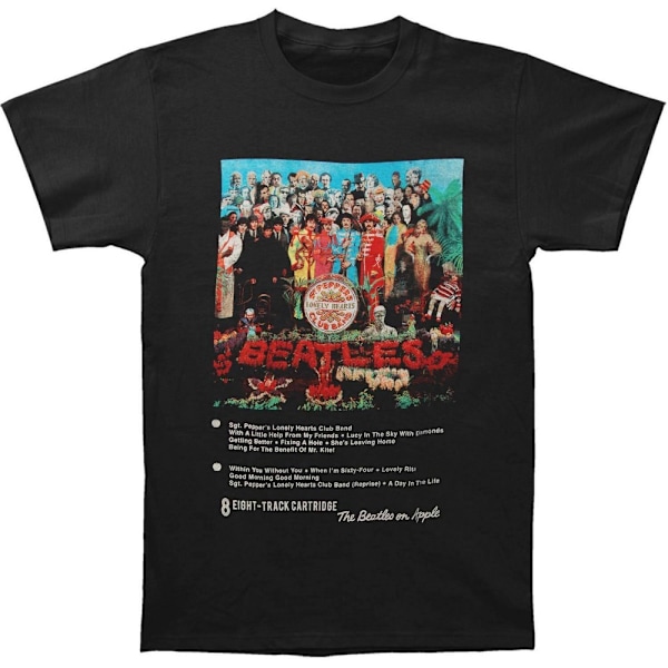 The Beatles Unisex Adult Sgt Pepper 8 Track T-Shirt L Svart Black L