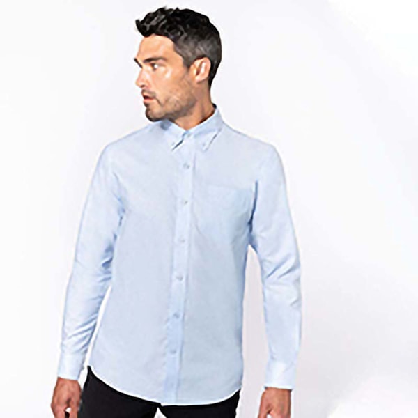 Kariban Herr Långärmad Easy Care Oxford Skjorta 4XL Oxford Blå Oxford Blue 4XL
