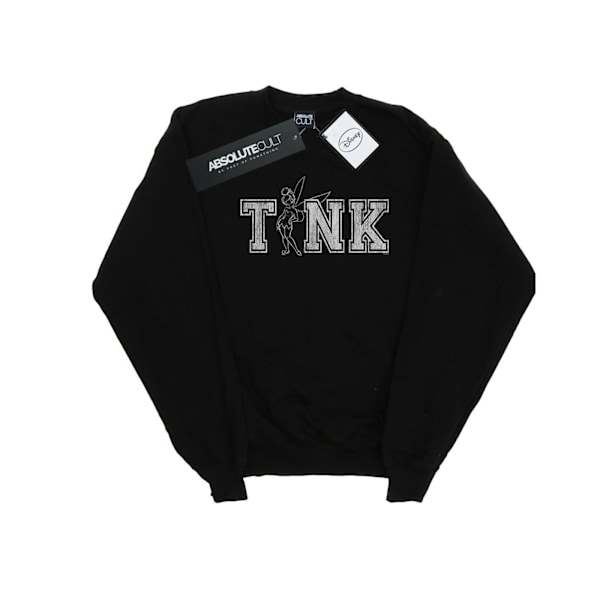 Disney Mens Tinker Bell Collegiate Tink Sweatshirt S Svart Black S