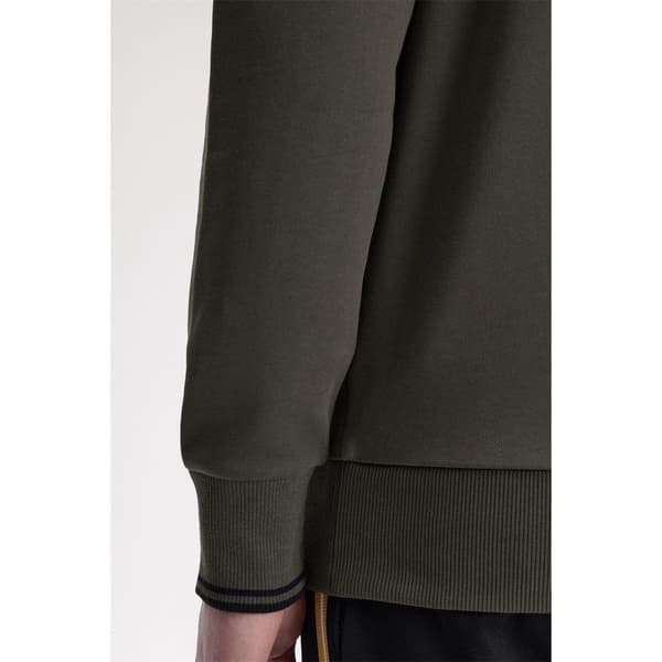Fred Perry Herr Logotyp Half Zip Tröja M Field Green Field Green M