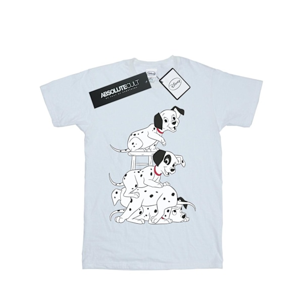 101 Dalmatiner Dam/Dam Stol Pojkvän T-shirt XL Vit White XL