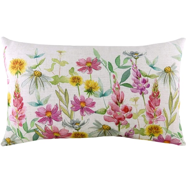 Evans Lichfield Ava Kuddfodral med Vilda Blommor, One Size, Multico Multicoloured One Size