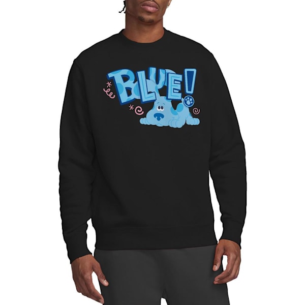 Blue´s Clues & You! Unisex Vuxen Valp! Sweatshirt XL Svart Black XL