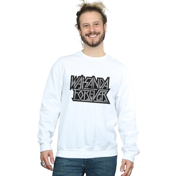 Marvel Wakanda Forever Logo Sweatshirt 4XL Vit White 4XL