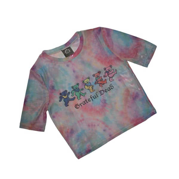 Grateful Dead Dam/Kvinnor Björn Crop Top XXL Ljusblå Light Blue XXL