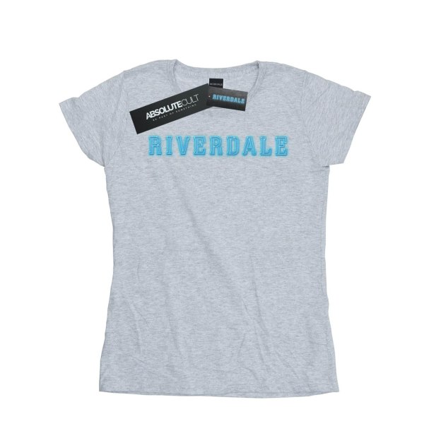 Riverdale dam/dam Neon logotyp bomull T-shirt L Sportgrå Sports Grey L