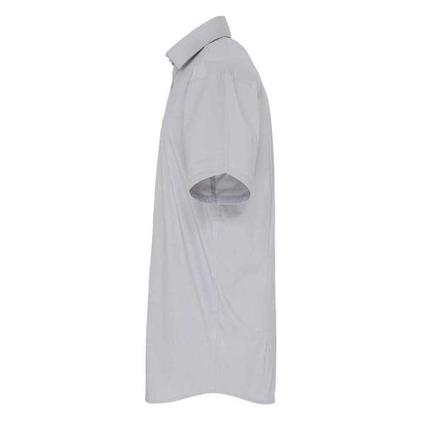 Premier Herr Stretch Fit Poplin Kortärmad Skjorta S Silver Silver S