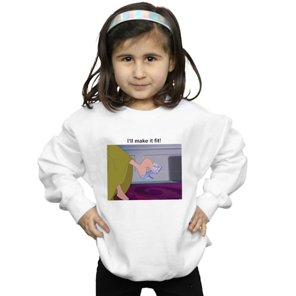 Disney Princess Girls I´ll Make It Fit Sweatshirt 12-13 År W White 12-13 Years