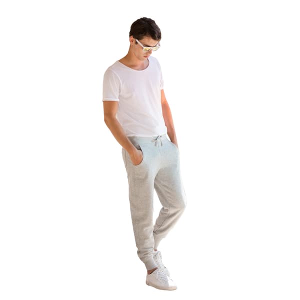 Skinnifit Herr Slim Cuffed Joggingbyxor M Heather G Heather Grey M