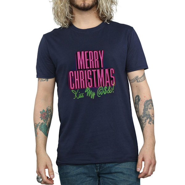 National Lampoon's Christmas Vacation Herr Kiss My Ass T-shirt Navy Blue M