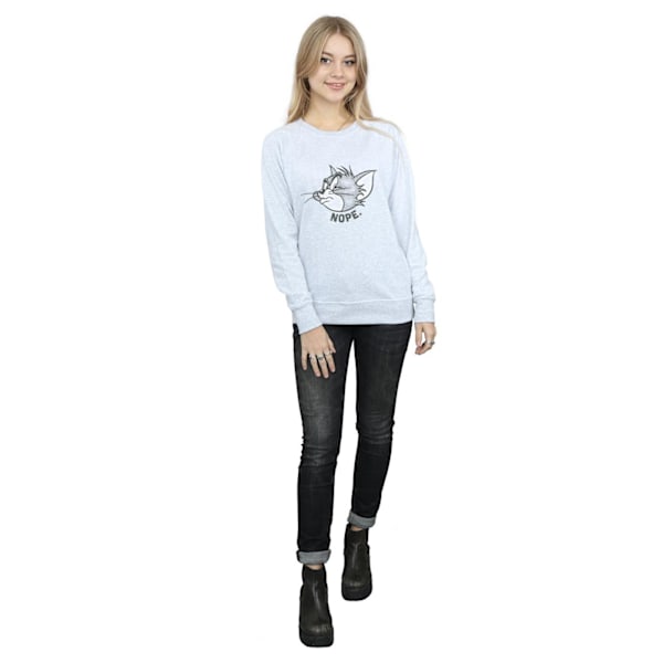 Tom och Jerry Dam/Dam Nope Face Sweatshirt M Heather Grey Heather Grey M