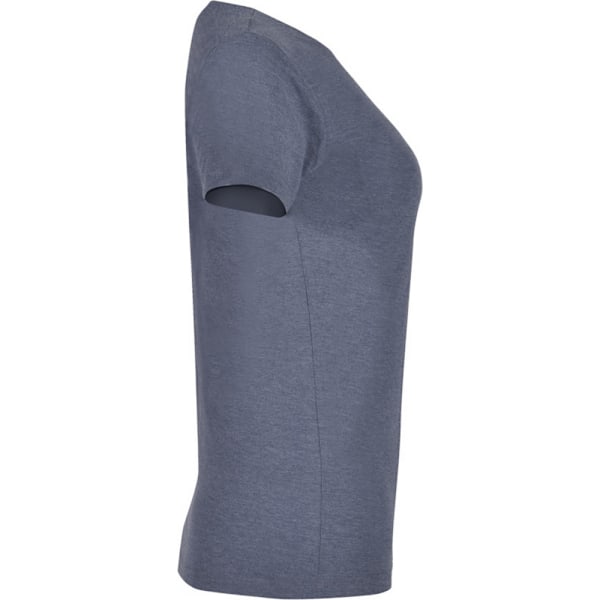 Roly Dam T-shirt med korta ärmar för kvinnor/damer i Fox Heather M Denim Blå Denim Blue M